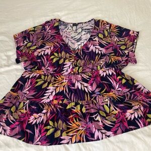 Torrid v-neck babydoll top